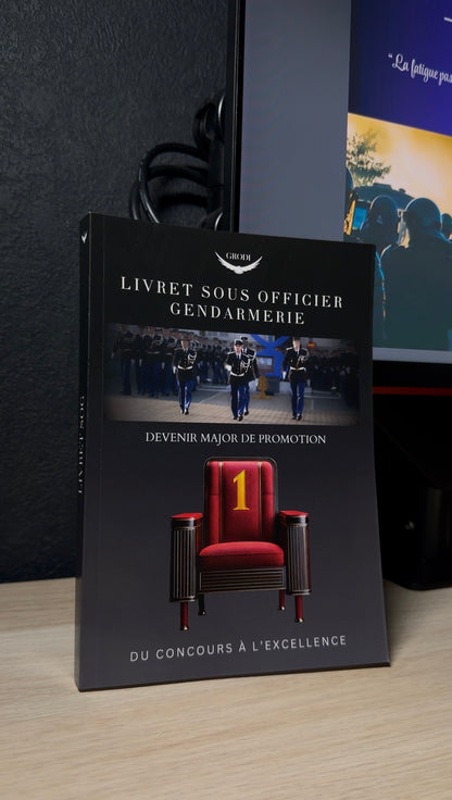 Livret de préparation concours sous-officier de gendarmerie en version PDF et imprimée